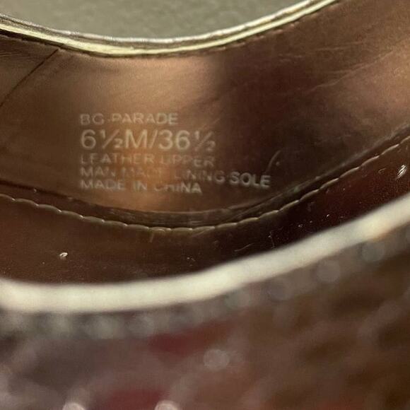 BCB Generation Parade High Heel Shoes Pointed Toe Snake Embossed Metallic 6.5M - Picture 10 of 12